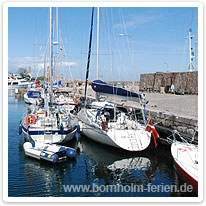 Im Hafen von Allinge bornholm, allinge, hafen