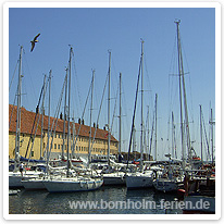 Segeljachten im Hafen von Christiansø bornholm, christiansoe, segelboote