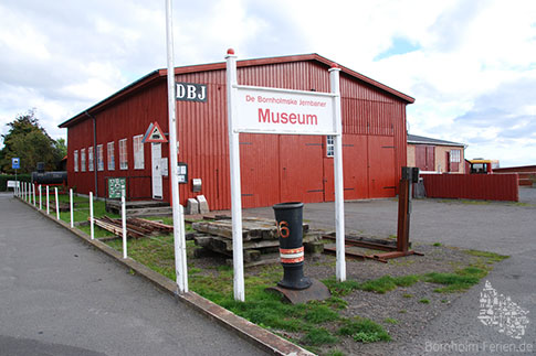 Eisenbahnmuseum in Nexoe, Insel Bornholm, Daenemark