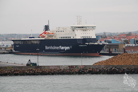 Faehre, Hammerodde, Roenne, Insel Bornholm, Daenemark