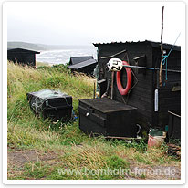 Fischerhütten am Strand bei Sorthat-Muleby fischerhaus, sorthat-muleby, bornholm