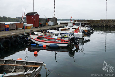Hafen, Arnager, Fischerboote, Insel Bornholm, Daenemark
