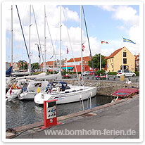 Der Yachthafen von Nexø hafen, segelyacht, nexoe, bornholm