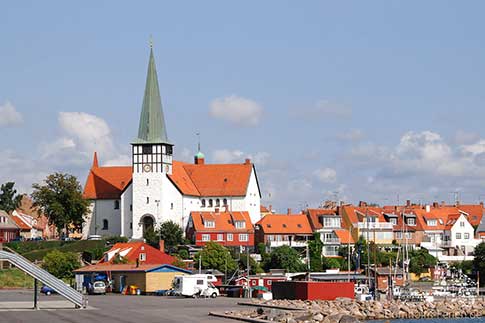 Die Nikolai Kirche in Rønne, Bornholm, Dänemark