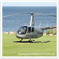 Bornholm Rundflug mit dem Hubschrauber hubschrauber, bornholm
