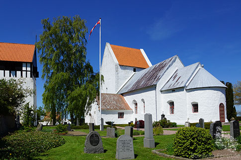 Ibs Kirke in Ibsker, Kirche, Insel Bornholm, Daenemark
