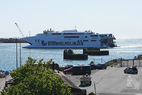 Faehre, Schnellfaehre Max, Bornholmslinjen, Insel Bornholm, Daenemark