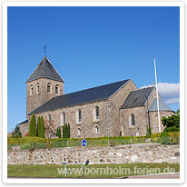 Die Kirche von Klemensker kirche, klemensker, bornholm