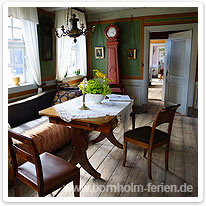 Die Zimmer sind komplett im Stil des 19. Jahrhunderts eingerichtet erichsens gaard, roenne, bornholm