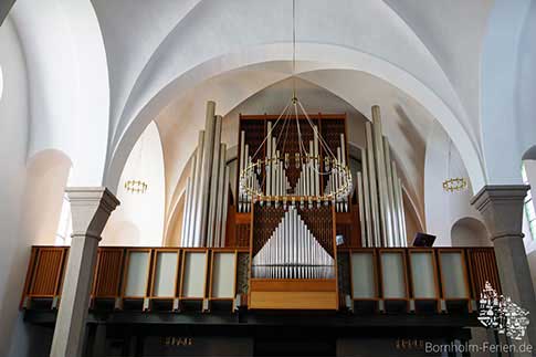 Die Orgel der Nikolai Kirche in Rønne, Bornholm, Dänemark
