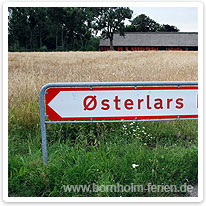 Auf dem Weg nach Østerlars wegweiser, osterlars, bornholm