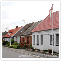 Die Hauptstarße in Pedersker Die Hauptstarße in Pedersker, Bornholm