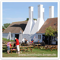 Gemütliches Picknik an der Hasle Røgerierne raeucherei, hasle, bornholm