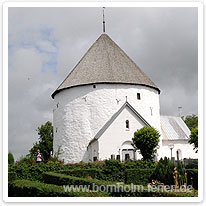 Die Rundkirche in Nylars rundkirche, nylars, bornholm