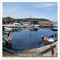 Der kleine Hafen von Sandvig bornholm, sandvig