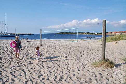 Noerrekaas Strand im Norden von Roenne, Insel Bornholm, Daenemark