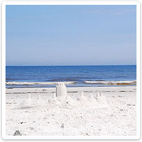 Sandburg am Strand von Stampen Sandburg am Strand von Stampen