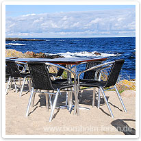 Auf der Terrasse der Allinge Røgeri allinge, raeucherei, bornholm