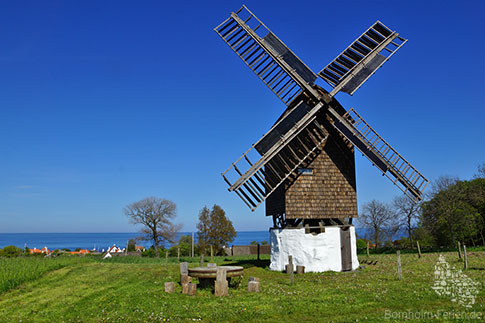 Windmuehle, Insel Bornholm, Daenemark