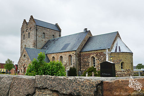 Kirche, Aa Kirke, Aakirkeby, Insel Bornholm, Daenemark