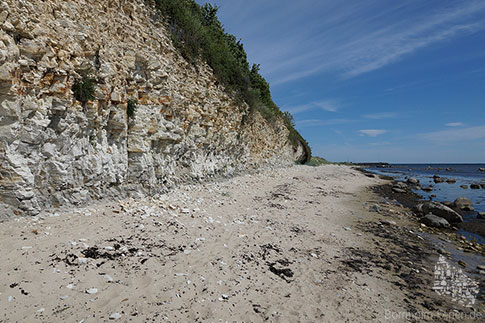 Steilkueste, Arnager, Insel Bornholm, Daenemark