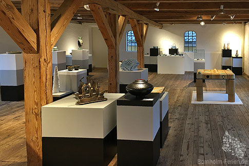 Groenbechsgaard, Ausstellung, Kunsthandwerk, Hasle, Insel Bornholm, Daenemark