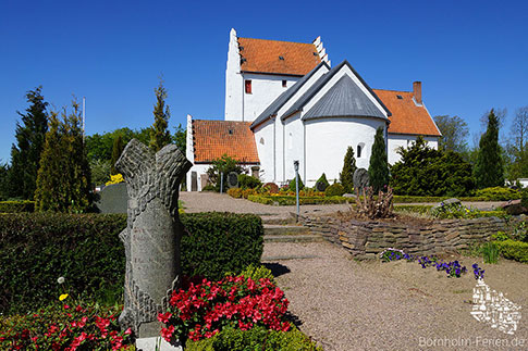 Sankt Bodils Kirke mit Friedhof, Insel Bornholm, Dänemark