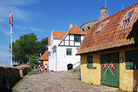 Historisches Festungs-Ambiente auf Christiansø, Bornholm, Dänemark