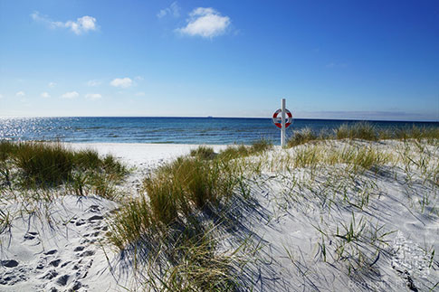 Dueodde - einer der schoensten Straende der Ostsee, Insel Bornholm, Daenemark