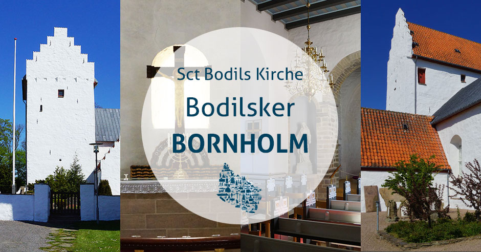 Kirche, Bodilsker, Insel Bornholm, Daenemark