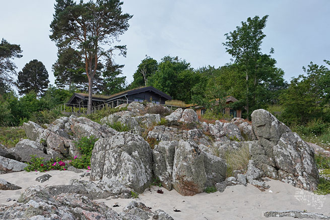 Ferienhaus am Strand mit Blick auf die Ostse, Insel Bornholm, Daenemark