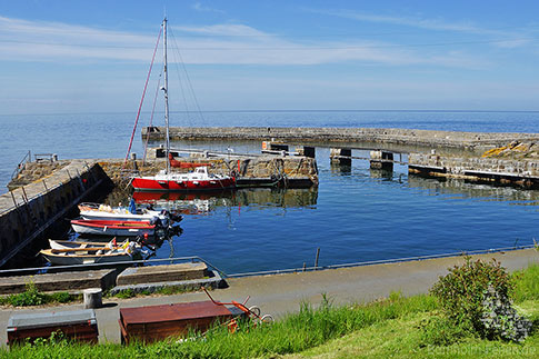 Hafen, Gudhjem, Norresand, Ostsee, Insel Bornholm, Daenemark