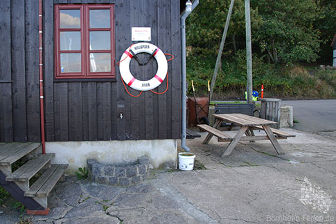 Hafenidylle in Helligpeder, Insel Bornholm, Daenemark