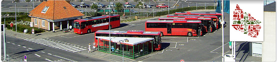 Busbahnhof in Rønne auf Bornholm