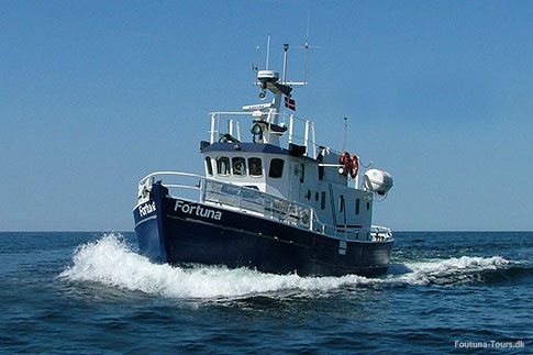 Der Kutter Fortuna beim Hochseeangeln um Bornholm, Dänemark