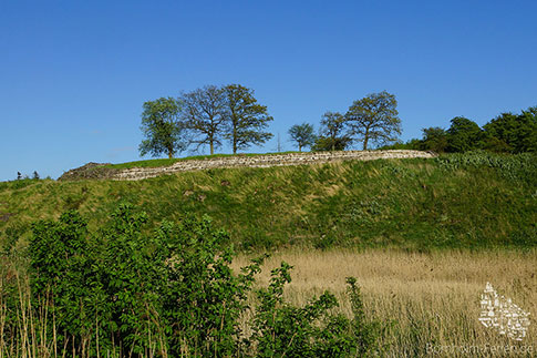 Die Grundmauern der Lilleborg, Bornholm, Dänemark