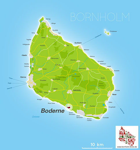 Boderne, Insel Bornholm, Dänemark