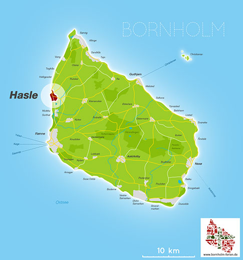 Gudhjem, Insel Bornholm, Dänemark