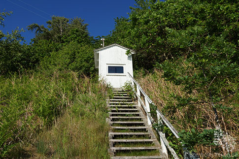 Leuchtfeuer am Hammerhavn, Insel Bornholm, Daenemark