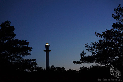 Nacht am Leuchtturm von Dueodde, Insel Bornholm, Daenemark