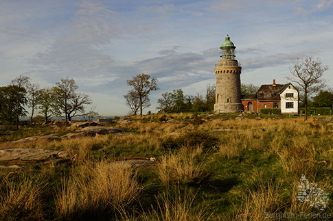 Leuchtturm Hammerfyr, Hammerknuden, Insel Bornholm, Ostsee, Daenemark