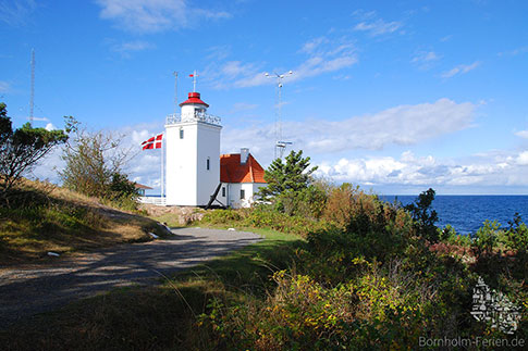 Leuchtturm Hammerodde Fyr (Lille Fyr), Insel Bornholm, Daenemark