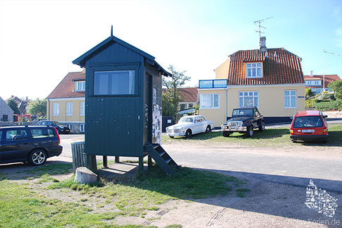 Oberfeuer am Hafen von Svaneke, Insel Bornholm, Daenemark