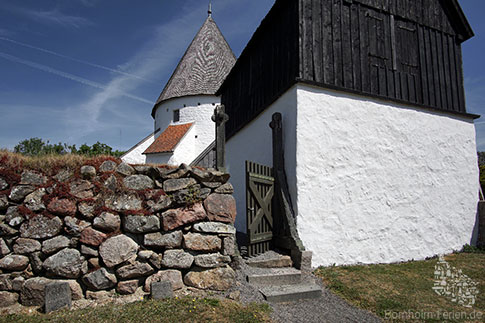 Rundkirche, Olsker, Insel Bornholm, Daenemark