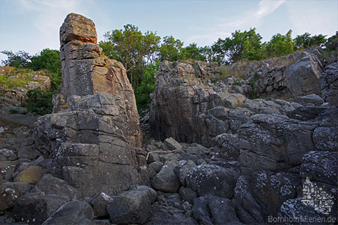 Randklove, Felsen, Insel Bornholm, Daenemark