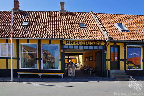 Restaurant, Svaneke Bryghuset, Insel Bornholm, Daenemark