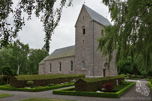 Die Kirche in Rø, Bornholm, Dänemark