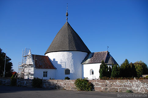 Die Rundkirche von Nyker, Bornholm, Dänemark