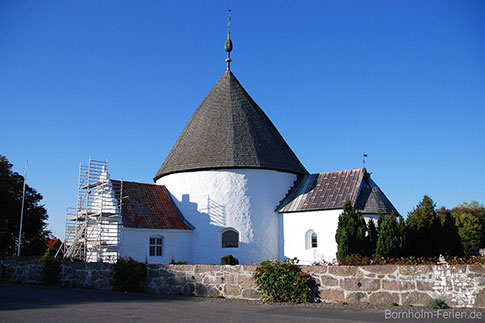 Die Rundkirche in Nyker, Bornholm, Dänemark