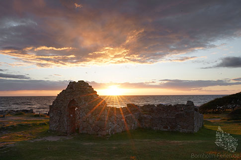 Sonnenuntergang, Salomons Kapel, Insel Bornholm, Daenemark